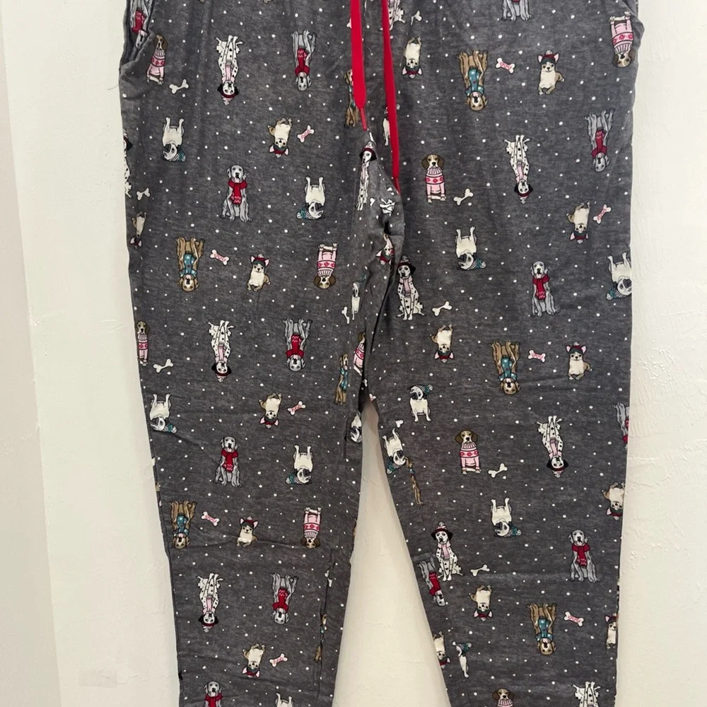 Secret Treasures Gray Kids Pajama Bottoms with Dog Print